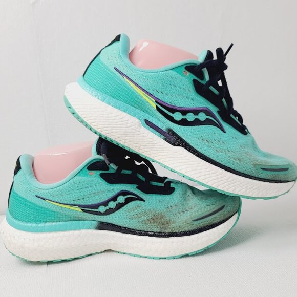 Saucony Women's Turquoise Green Triumph S10678-26 Athletic Running Shoes Size 9 - Picture 2 of 11